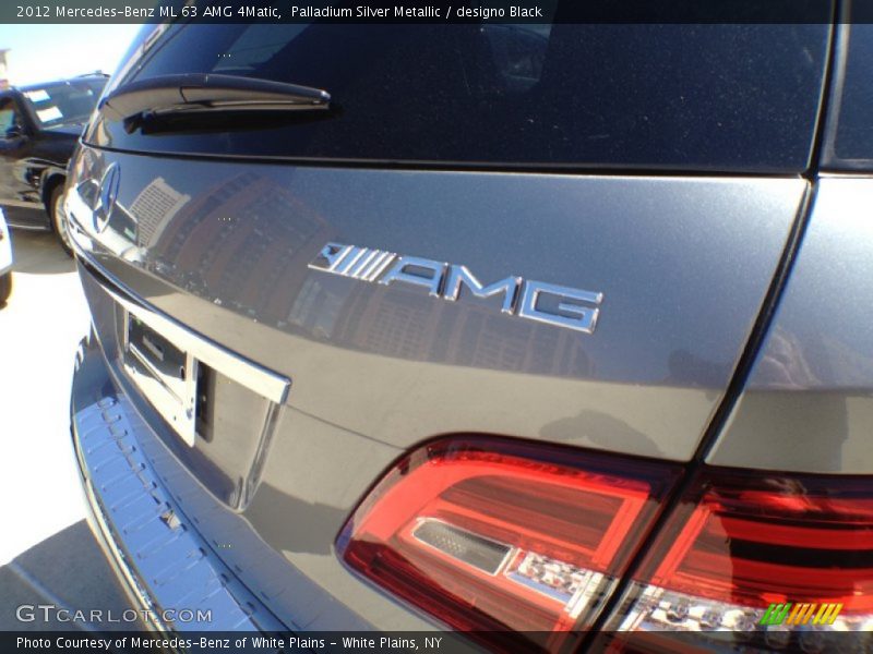 Palladium Silver Metallic / designo Black 2012 Mercedes-Benz ML 63 AMG 4Matic