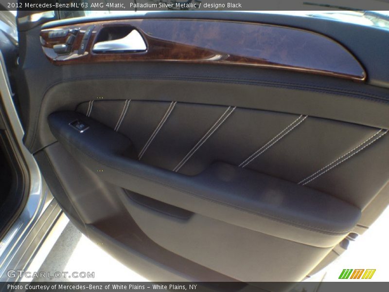 Palladium Silver Metallic / designo Black 2012 Mercedes-Benz ML 63 AMG 4Matic