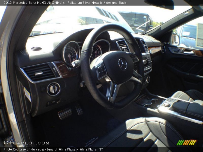 Palladium Silver Metallic / designo Black 2012 Mercedes-Benz ML 63 AMG 4Matic