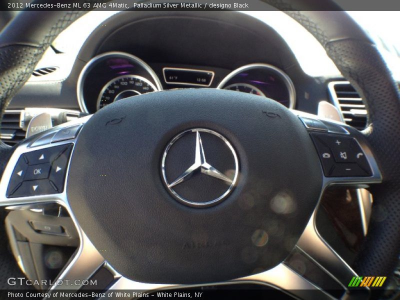 Palladium Silver Metallic / designo Black 2012 Mercedes-Benz ML 63 AMG 4Matic