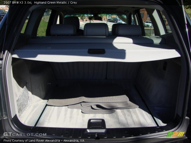 Highland Green Metallic / Grey 2007 BMW X3 3.0si
