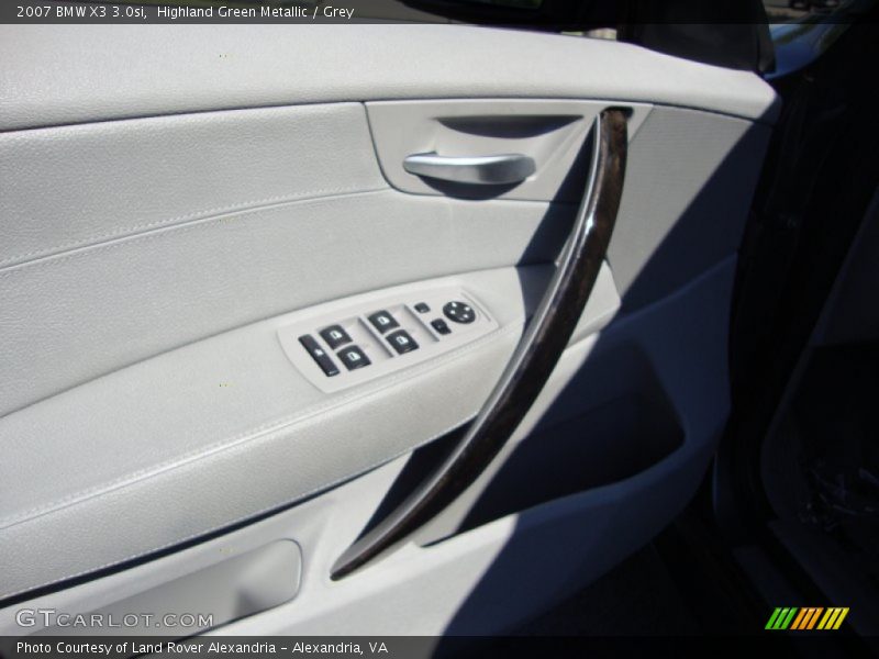 Highland Green Metallic / Grey 2007 BMW X3 3.0si