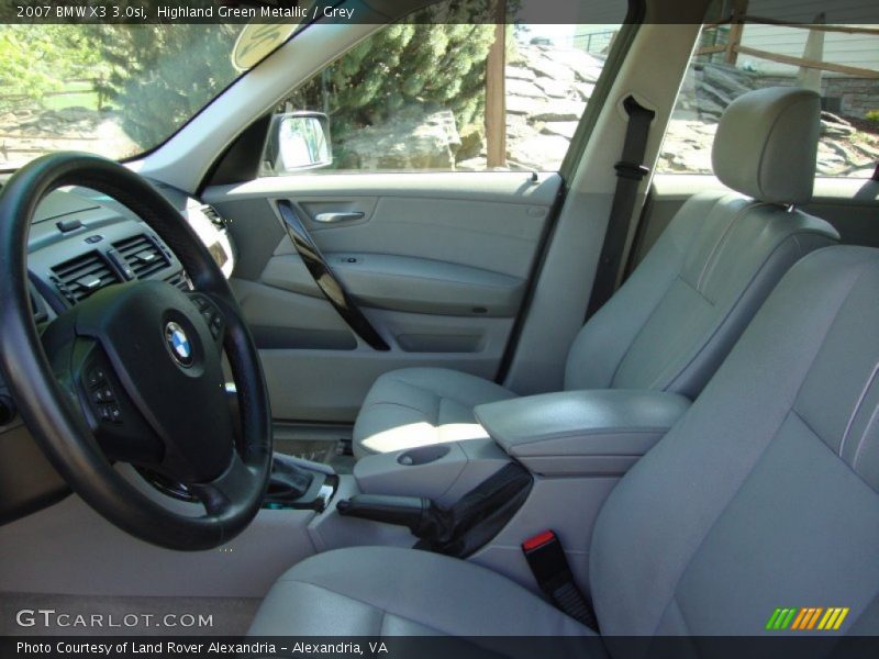 Highland Green Metallic / Grey 2007 BMW X3 3.0si