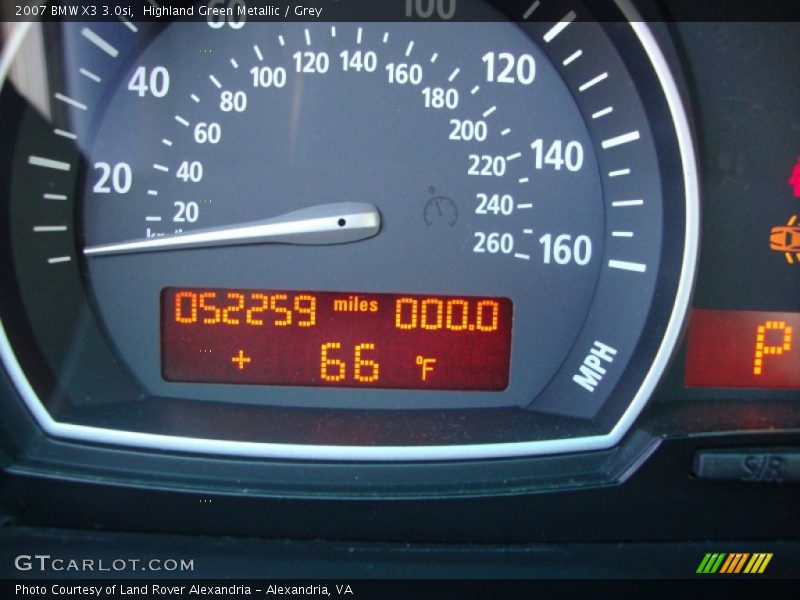 Highland Green Metallic / Grey 2007 BMW X3 3.0si