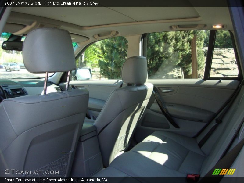 Highland Green Metallic / Grey 2007 BMW X3 3.0si