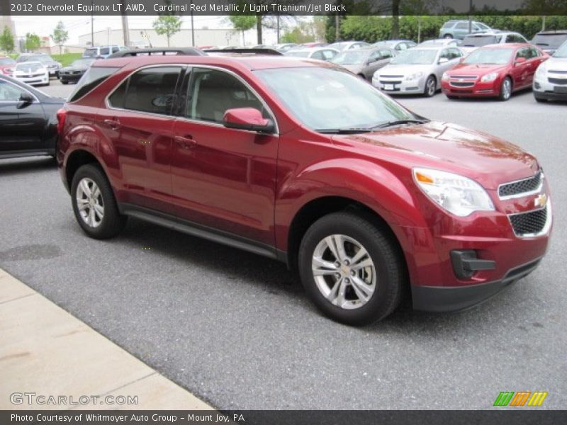 Cardinal Red Metallic / Light Titanium/Jet Black 2012 Chevrolet Equinox LT AWD