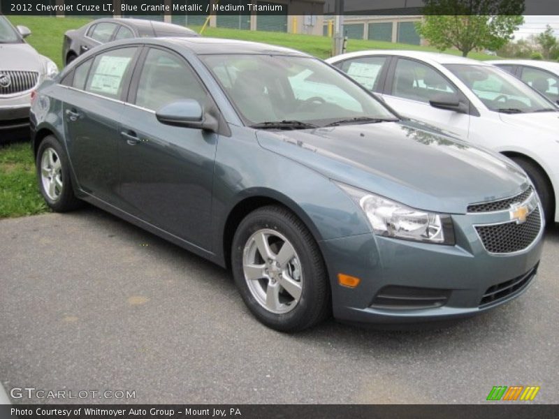 Blue Granite Metallic / Medium Titanium 2012 Chevrolet Cruze LT