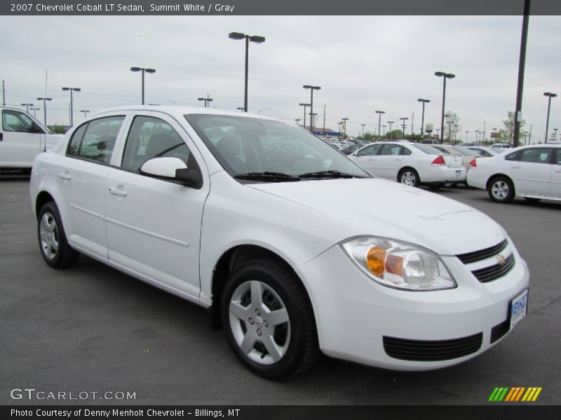 Summit White / Gray 2007 Chevrolet Cobalt LT Sedan