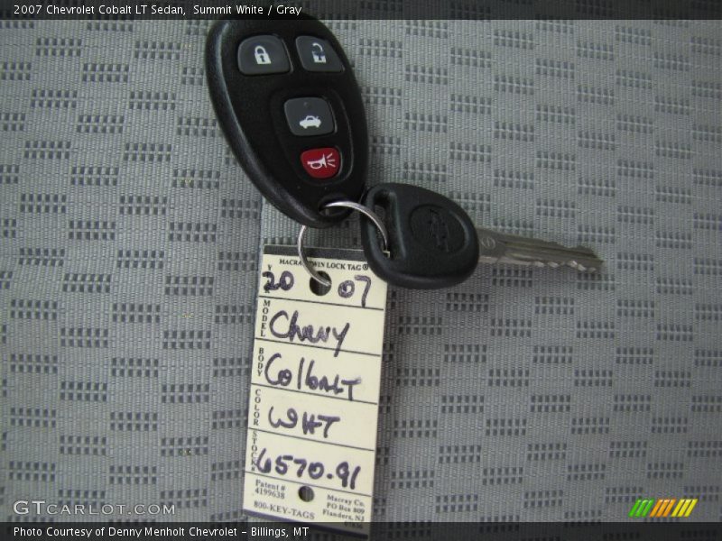 Summit White / Gray 2007 Chevrolet Cobalt LT Sedan
