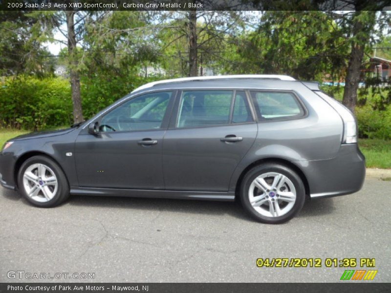 Carbon Gray Metallic / Black 2009 Saab 9-3 Aero XWD SportCombi