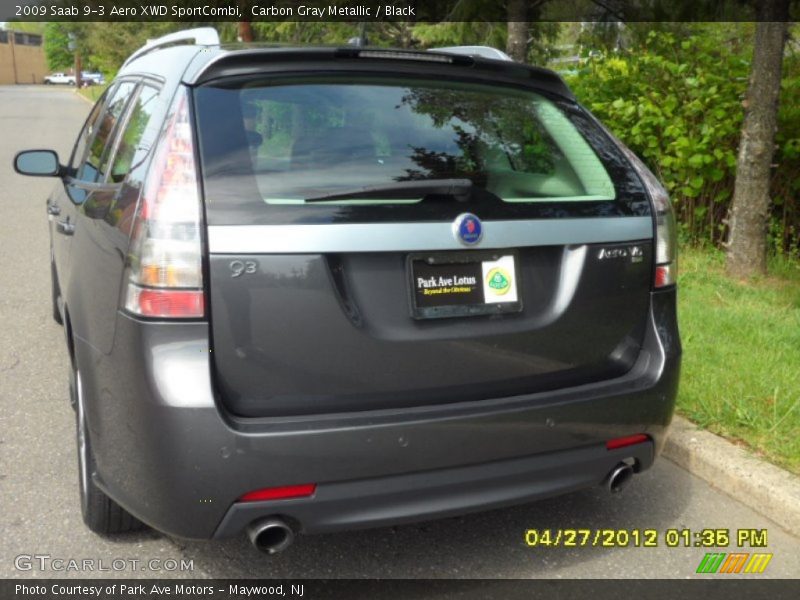 Carbon Gray Metallic / Black 2009 Saab 9-3 Aero XWD SportCombi