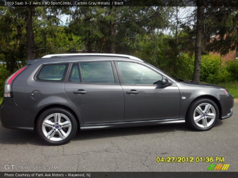 Carbon Gray Metallic / Black 2009 Saab 9-3 Aero XWD SportCombi