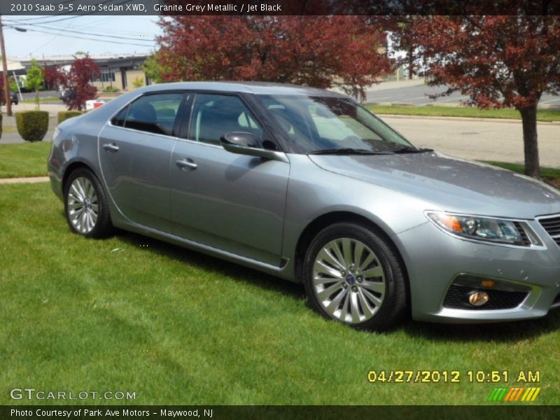 Granite Grey Metallic / Jet Black 2010 Saab 9-5 Aero Sedan XWD