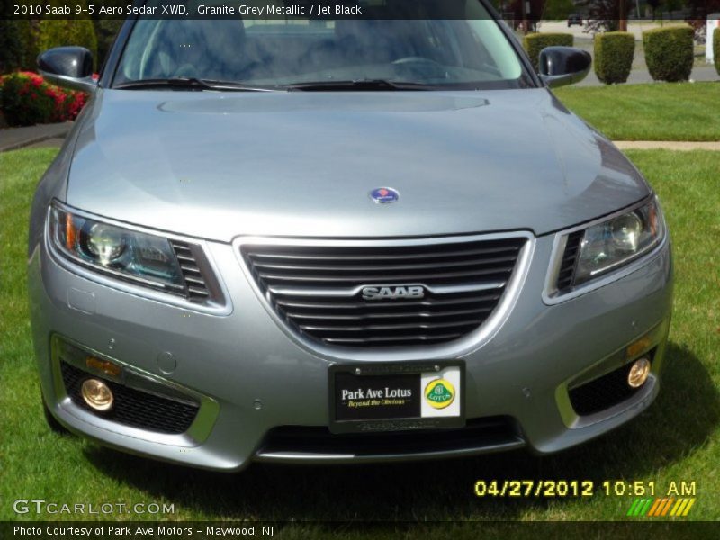 Granite Grey Metallic / Jet Black 2010 Saab 9-5 Aero Sedan XWD