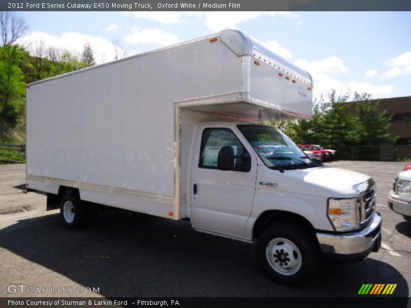 Oxford White / Medium Flint 2012 Ford E Series Cutaway E450 Moving Truck