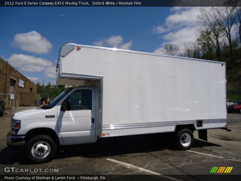 Oxford White / Medium Flint 2012 Ford E Series Cutaway E450 Moving Truck