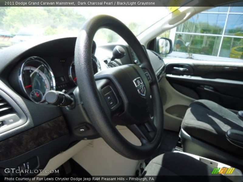 Dark Charcoal Pearl / Black/Light Graystone 2011 Dodge Grand Caravan Mainstreet