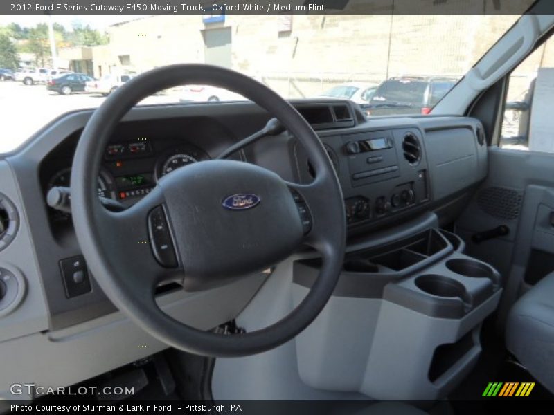 Oxford White / Medium Flint 2012 Ford E Series Cutaway E450 Moving Truck