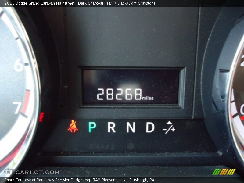 Dark Charcoal Pearl / Black/Light Graystone 2011 Dodge Grand Caravan Mainstreet