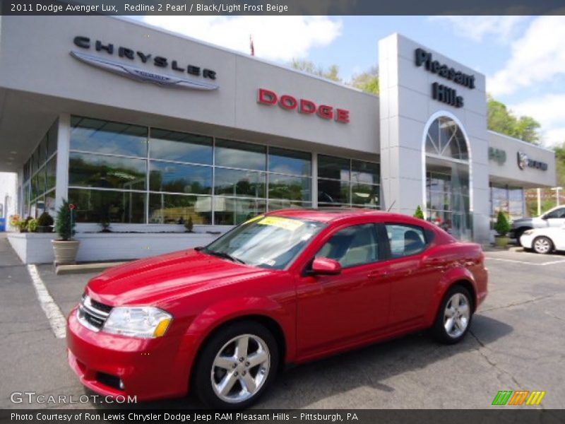 Redline 2 Pearl / Black/Light Frost Beige 2011 Dodge Avenger Lux