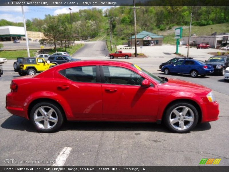 Redline 2 Pearl / Black/Light Frost Beige 2011 Dodge Avenger Lux