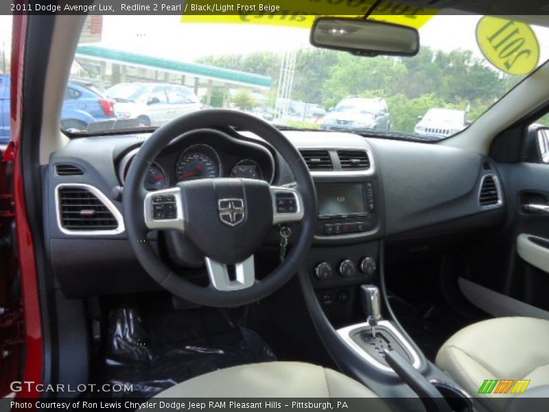 Redline 2 Pearl / Black/Light Frost Beige 2011 Dodge Avenger Lux