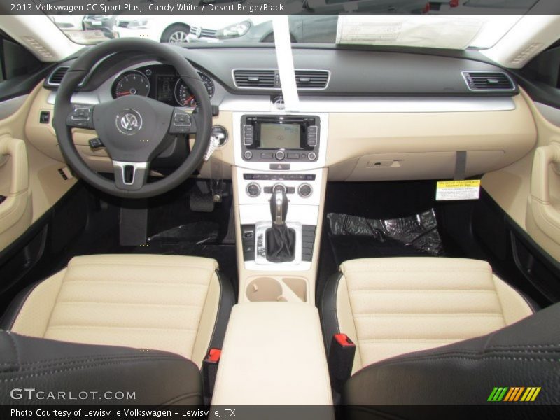 Candy White / Desert Beige/Black 2013 Volkswagen CC Sport Plus