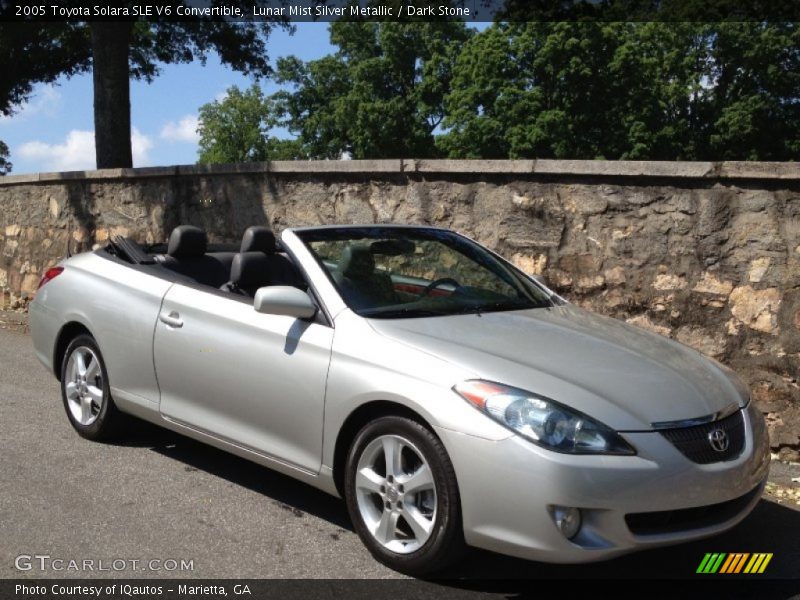 Lunar Mist Silver Metallic / Dark Stone 2005 Toyota Solara SLE V6 Convertible
