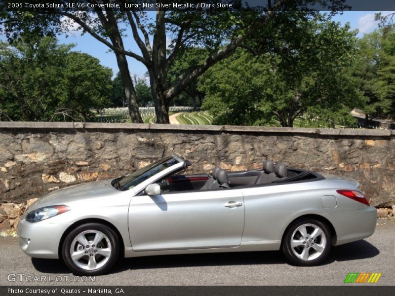 Lunar Mist Silver Metallic / Dark Stone 2005 Toyota Solara SLE V6 Convertible