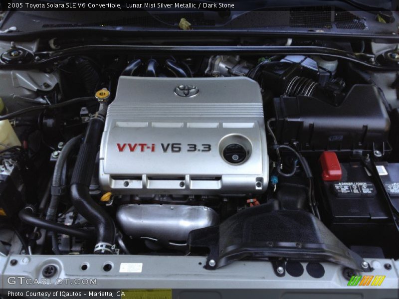 Lunar Mist Silver Metallic / Dark Stone 2005 Toyota Solara SLE V6 Convertible