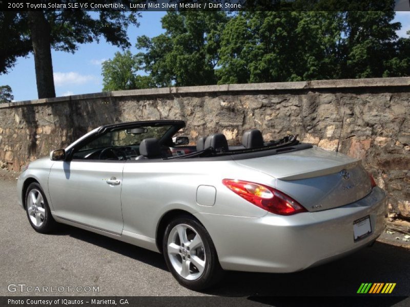 Lunar Mist Silver Metallic / Dark Stone 2005 Toyota Solara SLE V6 Convertible