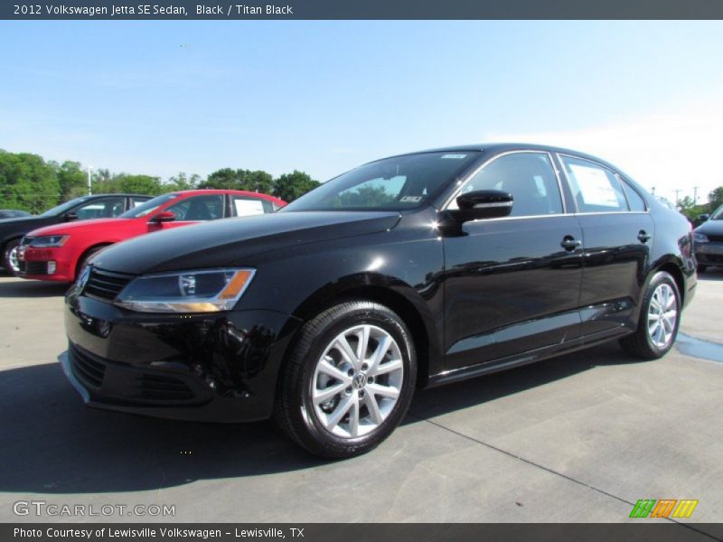 Black / Titan Black 2012 Volkswagen Jetta SE Sedan