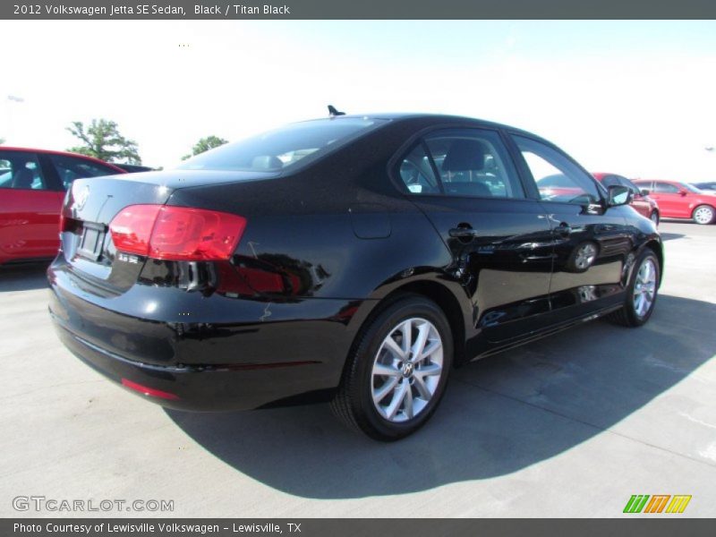 Black / Titan Black 2012 Volkswagen Jetta SE Sedan