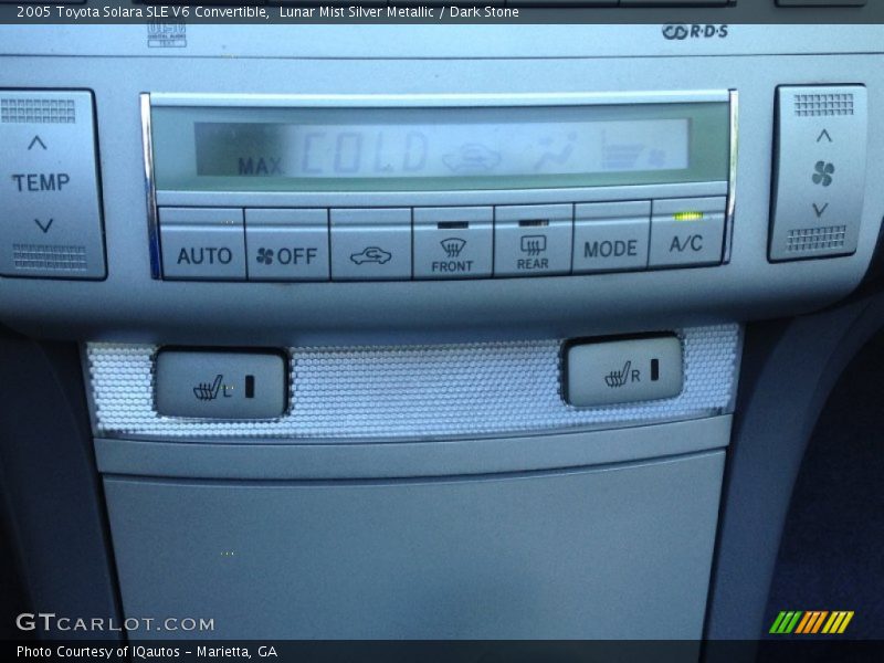 Lunar Mist Silver Metallic / Dark Stone 2005 Toyota Solara SLE V6 Convertible