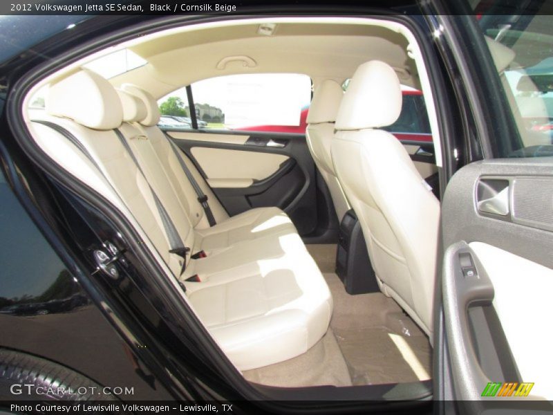Black / Cornsilk Beige 2012 Volkswagen Jetta SE Sedan