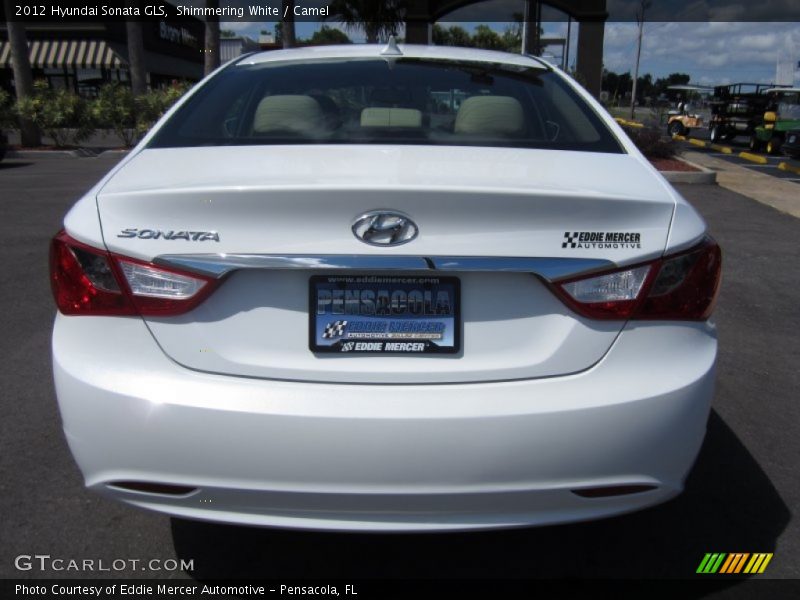 Shimmering White / Camel 2012 Hyundai Sonata GLS