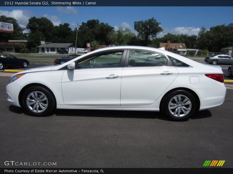 Shimmering White / Camel 2012 Hyundai Sonata GLS