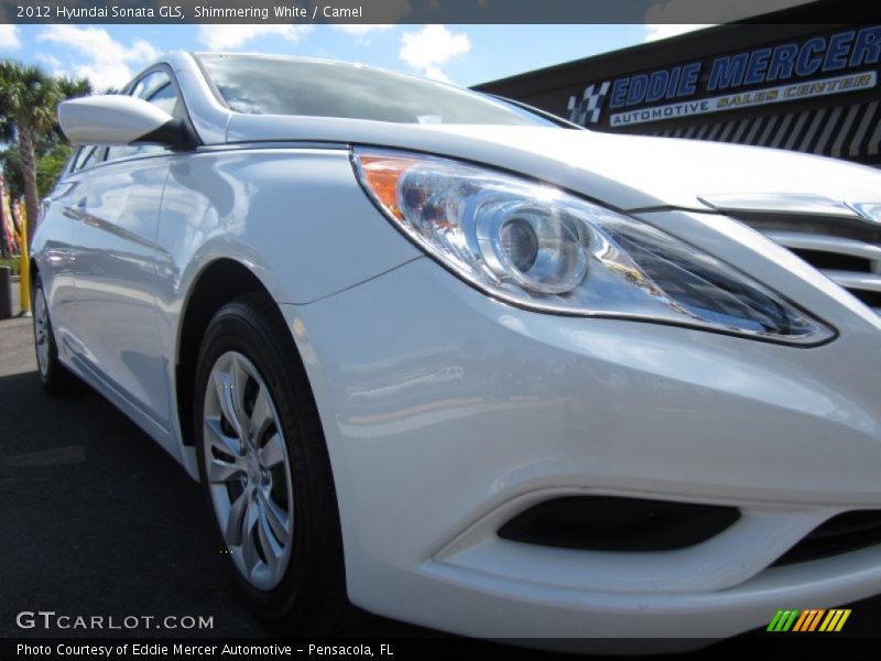 Shimmering White / Camel 2012 Hyundai Sonata GLS