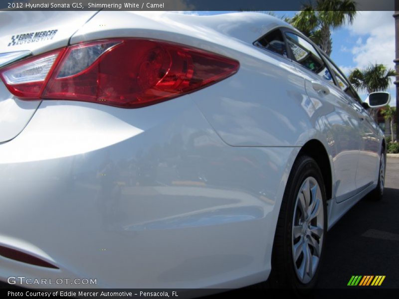 Shimmering White / Camel 2012 Hyundai Sonata GLS