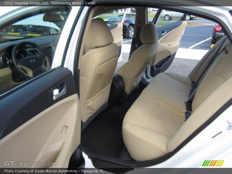 Shimmering White / Camel 2012 Hyundai Sonata GLS