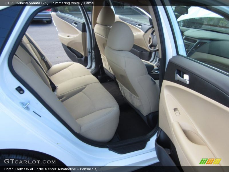 Shimmering White / Camel 2012 Hyundai Sonata GLS