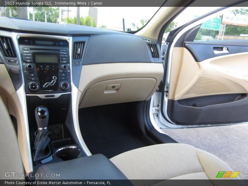 Shimmering White / Camel 2012 Hyundai Sonata GLS