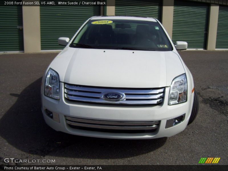 White Suede / Charcoal Black 2008 Ford Fusion SEL V6 AWD