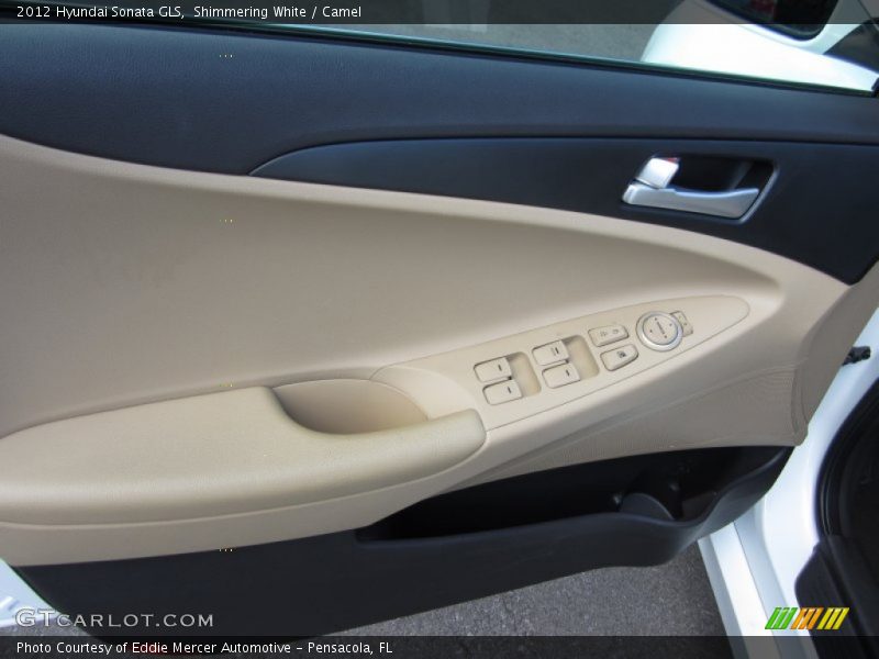 Shimmering White / Camel 2012 Hyundai Sonata GLS