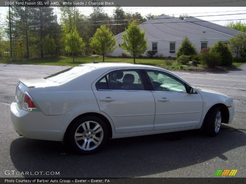 White Suede / Charcoal Black 2008 Ford Fusion SEL V6 AWD