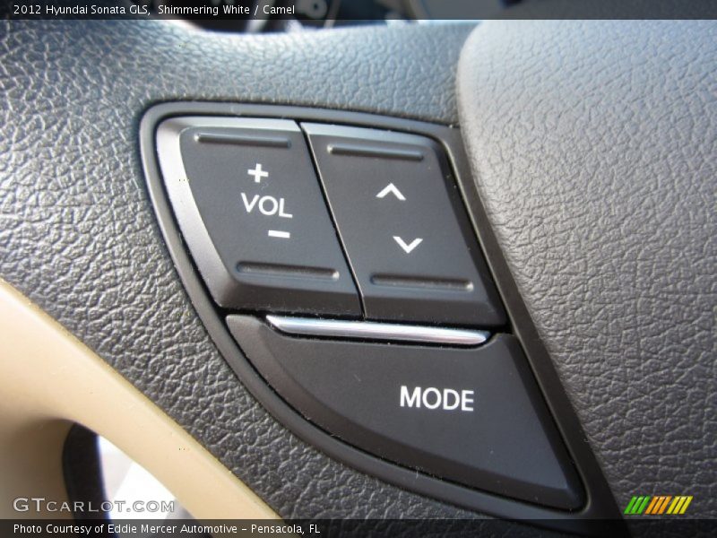 Shimmering White / Camel 2012 Hyundai Sonata GLS