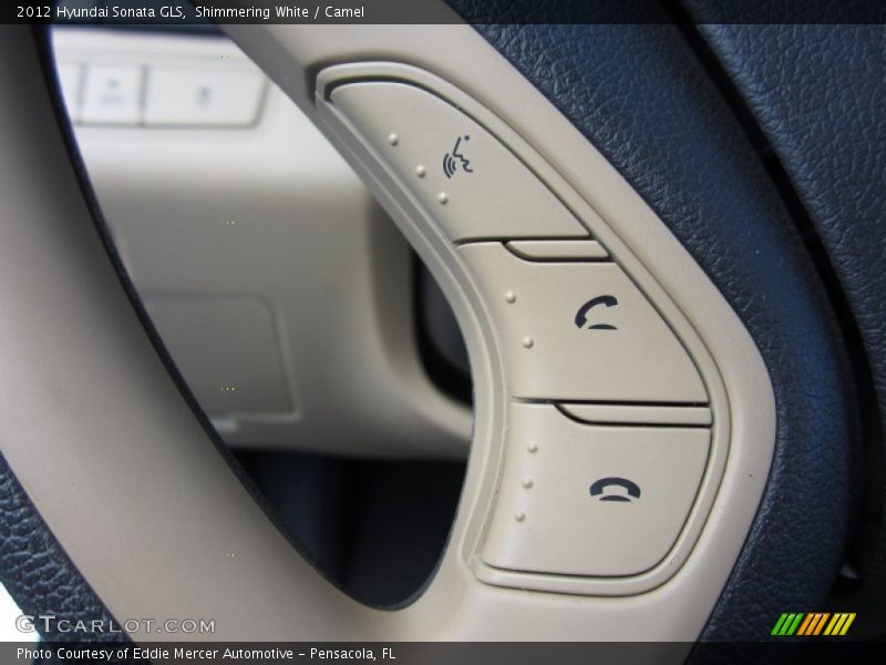 Shimmering White / Camel 2012 Hyundai Sonata GLS