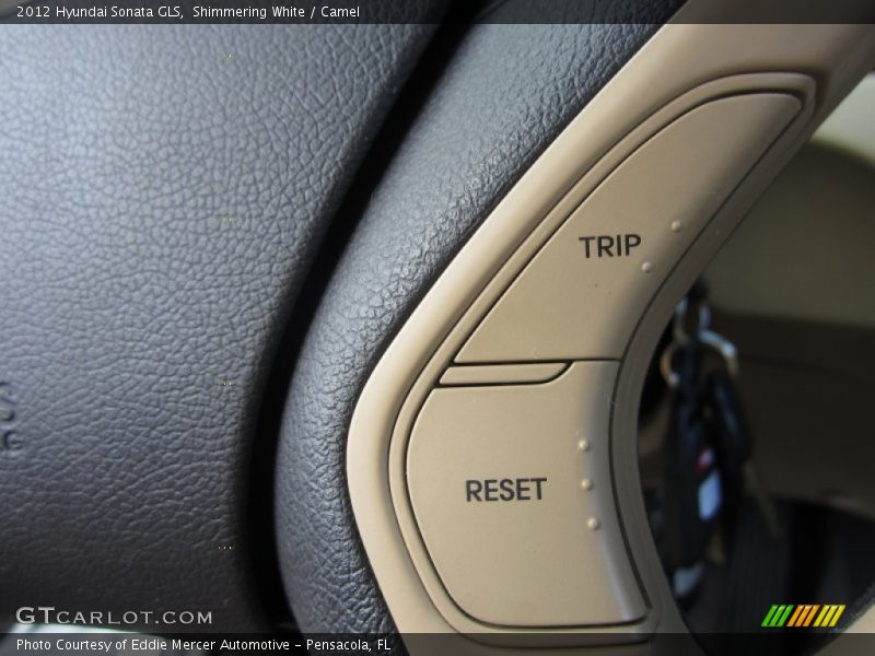 Shimmering White / Camel 2012 Hyundai Sonata GLS