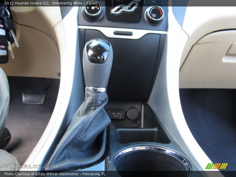 Shimmering White / Camel 2012 Hyundai Sonata GLS