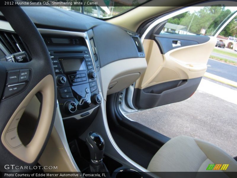 Shimmering White / Camel 2012 Hyundai Sonata GLS